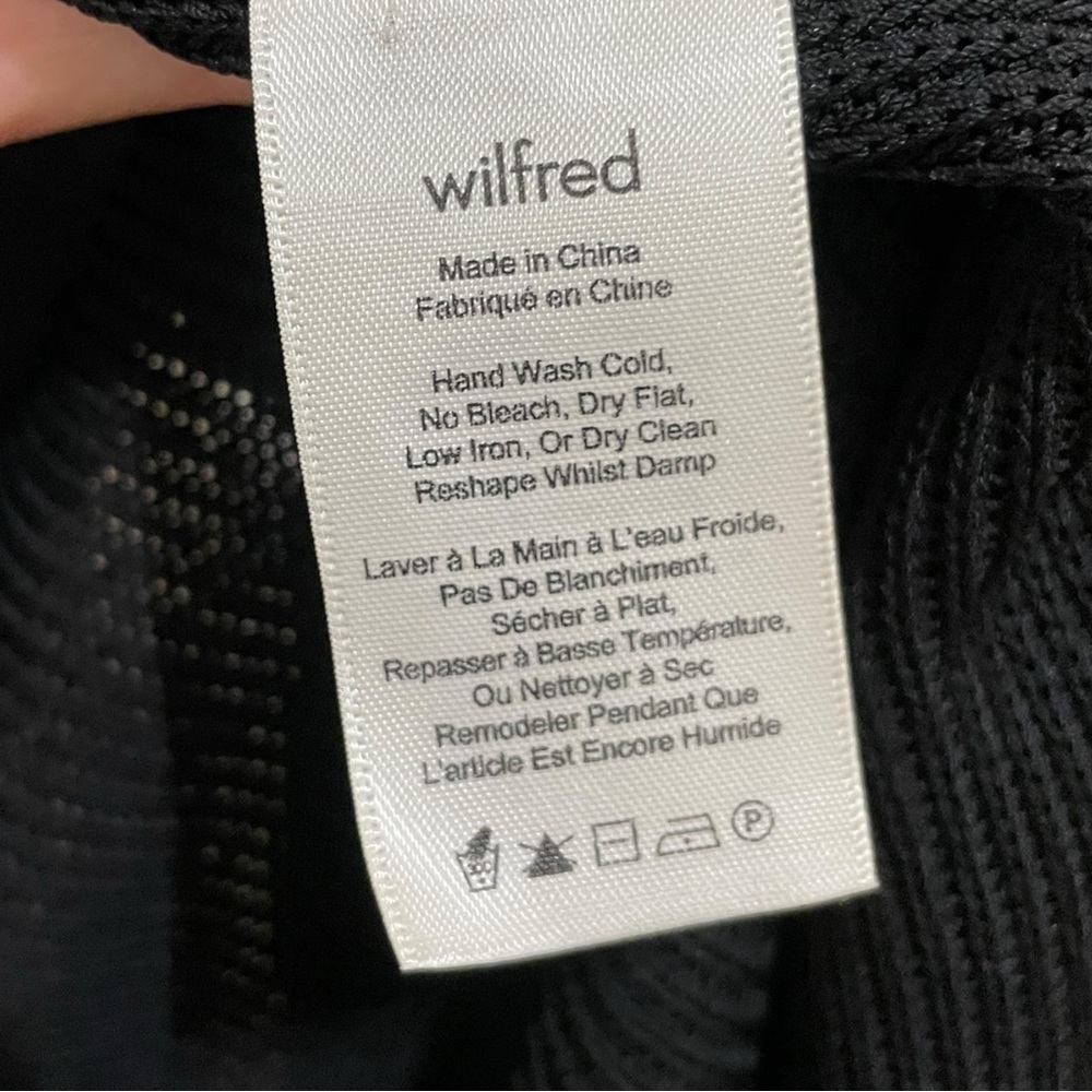 Aritzia Long-line Woven Black Open Front Sweater, M - Picture 15 of 16